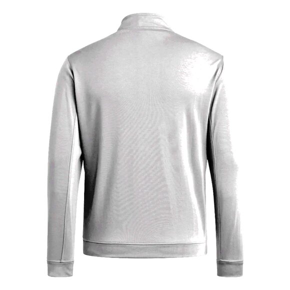 ADIDAS XXL mens 1/4 zip pullover 2xl elevated gray golf sweater sweatshirt new - Picture 7 of 7